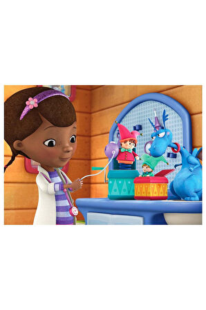 Kız Erkek Çocuk Oyuncak KS Doc McStuffins 100 Parça Puzzle Kız Erkek Çocuk Oyuncak Eğitici Oyuncakla