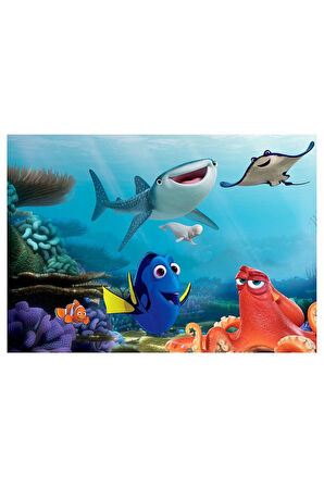 Kız Erkek Çocuk Oyuncak Finding Dory 100 Parça Puzzle Kız Erkek Çocuk Oyuncak Eğitici Oyuncaklar