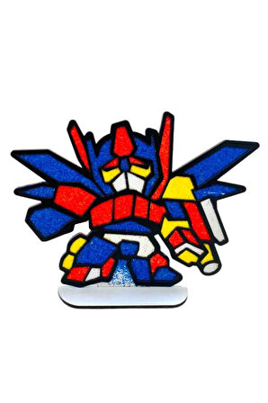 Kız Erkek Çocuk Eğlenceli Oyuncaklar TRnsformers Robot Ahşap Tuz Boyama Oyunu : Boya Ve Masa Üstüne