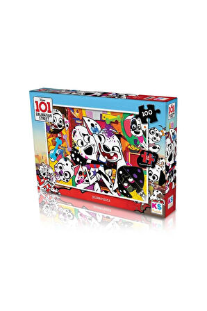 Kız Erkek Çocuk Oyuncak KS Dalmatian 100 Parça Puzzle Kız Erkek Çocuk Oyuncak Eğitici Oyuncaklar