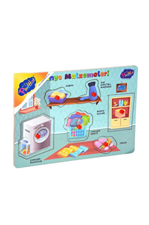 Çocuk Oyuncakları Ahşap Tutmalı Banyo Malzemeleri Puzzle Kız Erkek Çocuk Oyuncak Eğitici Oyuncaklar