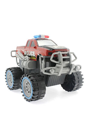 Kız Erkek Çocuk Oyuncak Sürtmeli Modifiye Dev Polis Arazi Aracı Kız Erkek Çocuk Oyuncak Eğitici Oyun