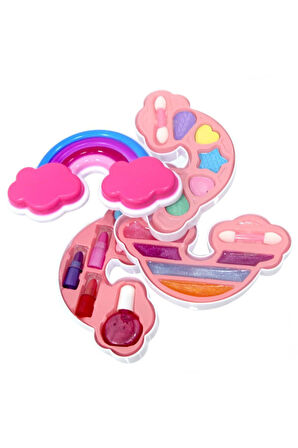 Kız Erkek Çocuk Oyuncak Pretty Pinky Gökkuşağı Güzellik Seti Kız Erkek Çocuk Oyuncak Eğitici Oyuncak