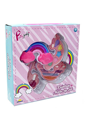 Kız Erkek Çocuk Oyuncak Pretty Pinky Gökkuşağı Güzellik Seti Kız Erkek Çocuk Oyuncak Eğitici Oyuncak