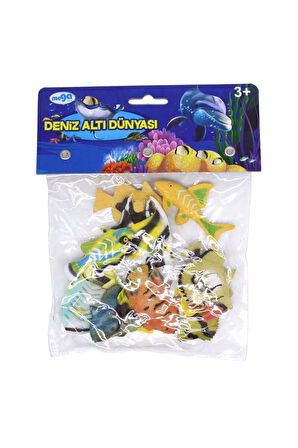 Kız Erkek Çocuk Oyuncak Poşetli Deniz Hayvanları Seri 1 Kız Erkek Çocuk Oyuncak Eğitici Oyuncaklar