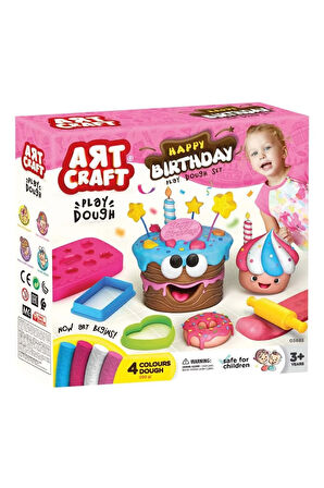 Kız Erkek Çocuk Oyuncak Art Craft Doğum Günü Oyun Hamuru Seti 10 Parça Kız Erkek Çocuk Oyuncak Eğiti