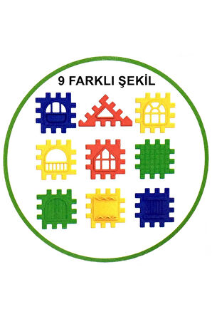 Kız Erkek Çocuk Oyuncak Puzzle City 3D Yapı ve Tasarım Blokları 64 Parça - 03702 Kız Erkek Çocuk Oyu