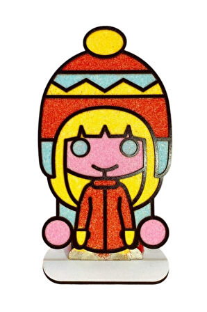 Kız Erkek Çocuk Eğlenceli Oyuncaklar Kızılderili kız Ahşap Tuz Boyama Oyunu : Boya Ve Masa Üstüne Bi