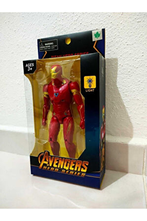 Kız Erkek Çocuk Eğlenceli Oyuncaklar Bambam Ironman Avengers Titan Hero Series 17Cm Işıklı Marvel Fi