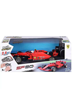 Eğitici Oyuncaklar 1:24 Premium Kumandalı 2019 F1 Ferrari Sf90 Sebastian Vettel Kız Erkek Çocuk Oyun