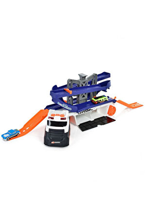 Kız Erkek Çocuk Oyuncak Garaj ve Pist Özellikli Sesli Işıklı Taşıyıcı Tır YDX41-4 Kız Erkek Çocuk Oy