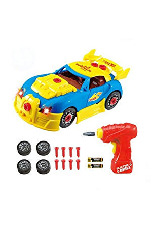 Kız Erkek Çocuk Oyuncak Sök Tak Spor Araba 30 Parça - 661-184 Kız Erkek Çocuk Oyuncak Eğitici Oyunca