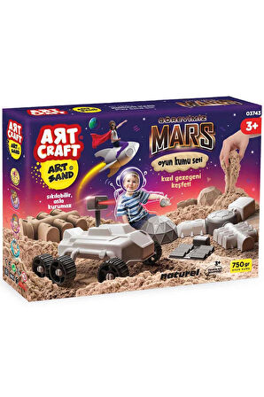 Kız Erkek Çocuk Oyuncak Art Craft Görevimiz Mars Kinetik Kum Oyun Seti 750 Gr. Kız Erkek Çocuk Oyunc