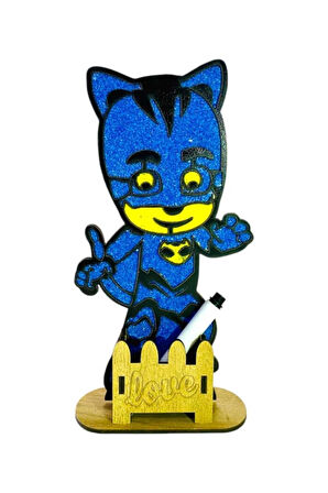 Kız Erkek Çocuk Eğlenceli Oyuncaklar Kedi Çocuk pijamaskeliler Ahşap Tuz Boyama Oyunu : Boya Ve Masa