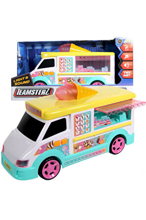 Kız Erkek Çocuk Oyuncak Teamsterz Sesli ve Işıklı Dondurma Arabası Kız Erkek Çocuk Oyuncak Eğitici O