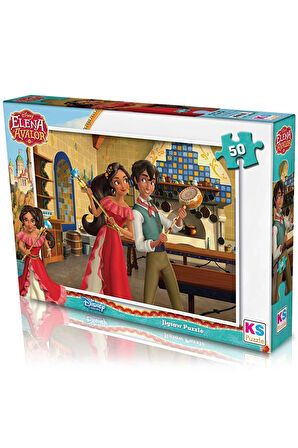 Kız Erkek Çocuk Oyuncak KS Elena Avalor 50 Parça Puzzle Kız Erkek Çocuk Oyuncak Eğitici Oyuncaklar