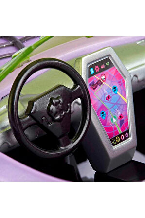 Kız Erkek Çocuk Oyuncak Monster High Ghoul Mobile Gösterişli Araba HHK63 Kız Erkek Çocuk Oyuncak Eği