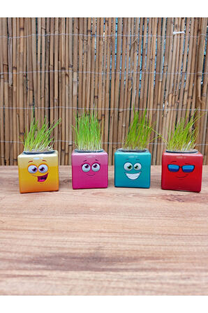 Kız Erkek Çocuk Eğlenceli Oyuncaklar Yeni Küp Çim Adam 26Adet Doğum Günü Hediyelik Çim Adam Kreş Akt