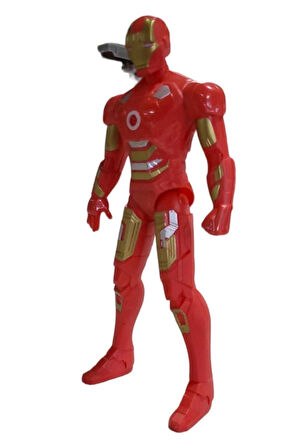 Kız Erkek Çocuk Eğlenceli Oyuncaklar Iron Man Demir Adam Büyük Boy Işıklı Eklemli Haraketli