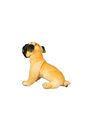 Kız Erkek Çocuk Oyuncak Havlayan Pug Köpek Peluş Oyuncak 25cm Kız Erkek Çocuk Oyuncak Eğitici Oyunca