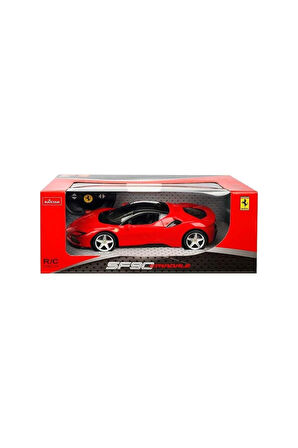 Kız Erkek Çocuk Oyuncak 97300 1:14 Ferrari SF90 Stradale Işıklı Uzaktan Kumandalı Araba 34cm Kız Erk