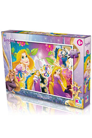 Kız Erkek Çocuk Oyuncak KS Tangled Puzzle 200 Parça Kız Erkek Çocuk Oyuncak Eğitici Oyuncaklar