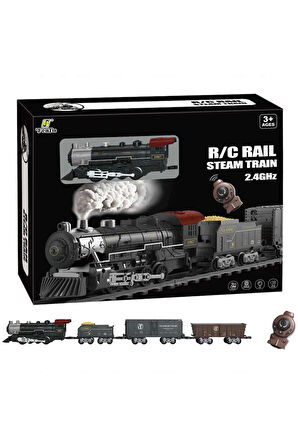 Kız Erkek Çocuk Oyuncak Classic Steam Kumandalı 2,4 Ghz Pilli Tren Seti 30 Parça 1613G Kız Erkek Çoc