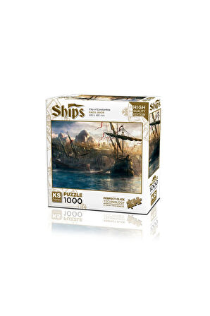 Kız Erkek Çocuk Oyuncak KS Puzzle 1000 Parça Ships Once Upon a Time in İstanbul Kız Erkek Çocuk Oyun