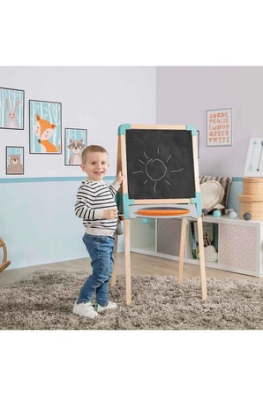 Kız Erkek Çocuk Oyuncak Smoby Çift Taraflı Manyetik Ahşap Yazı Tahtası 7600410401 Kız Erkek Çocuk Oy