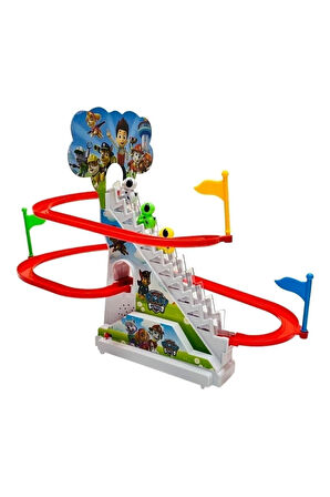 Kız Erkek Çocuk Eğlenceli Oyuncaklar Paw Patrol Merdivenli Dön Dolaş Kaykay Oyuncak Işıklı Sesli