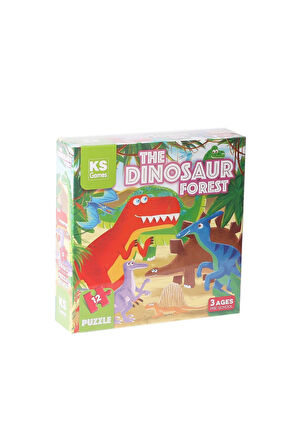 Kız Erkek Çocuk Oyuncak PRS 32703 The Dinosaur Forest Pre School Puzzle 12 Parça Kız Erkek Çocuk Oyu