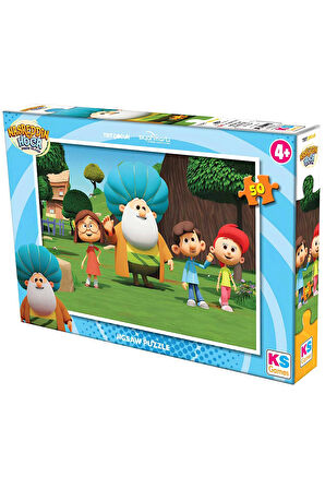 Kız Erkek Çocuk Oyuncak KS Nasreddin Hoca 50 Parça Puzzle Kız Erkek Çocuk Oyuncak Eğitici Oyuncaklar