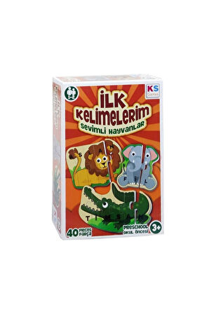 Kız Erkek Çocuk Oyuncak ILK805 İlk Kelimelerim -KS Puzzle Kız Erkek Çocuk Oyuncak Eğitici Oyuncaklar
