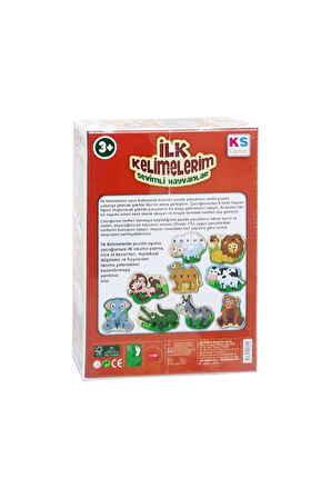 Kız Erkek Çocuk Oyuncak ILK805 İlk Kelimelerim -KS Puzzle Kız Erkek Çocuk Oyuncak Eğitici Oyuncaklar