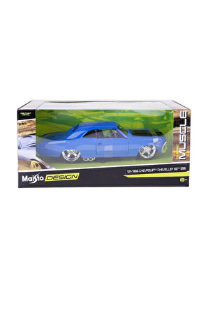 Kız Erkek Çocuk Oyuncak MAY 31333 1:24 1966 Chevrolet Chevelle SS 396 Model Araba Kız Erkek Çocuk Oy