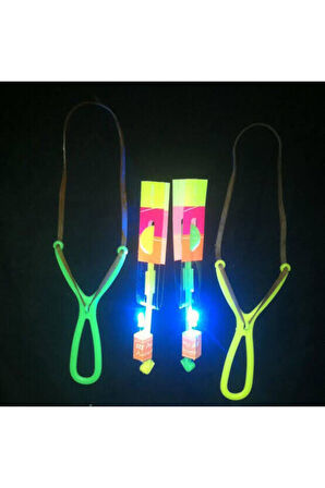 Kız Erkek Çocuk Eğlenceli Oyuncaklar Işıklı Plastik Oyuncak Sapan