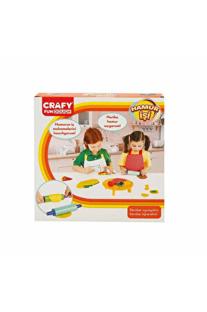 Kız Erkek Çocuk Oyuncak Crafy Hamur İşi Oyun Hamuru Seti 200 g 6 Parça Kız Erkek Çocuk Oyuncak Eğiti