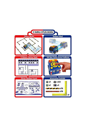 Kız Erkek Çocuk Oyuncak SIL/81471 Silverlit Tooko Programlanabilen Polis Aracı Oyun Seti Kız Erkek Ç