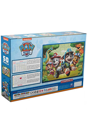 Kız Erkek Çocuk Oyuncak Paw Patrol 50 Parça Puzzle Kız Erkek Çocuk Oyuncak Eğitici Oyuncaklar