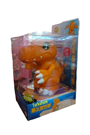 Kız Erkek Çocuk Eğlenceli Oyuncaklar Digimon Pokemon Agumon Charmander 1Adet Sesli Işıklı Konuşan Fi