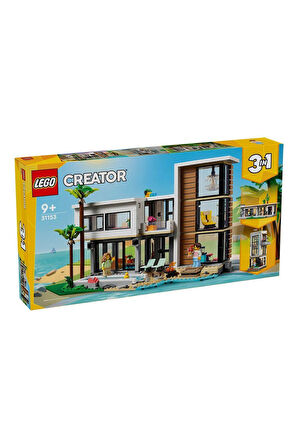 Kız Erkek Çocuk Oyuncak 31153 Creator 3ü1 arada Modern Ev 939 parça +9 yaş Kız Erkek Çocuk Oyuncak E