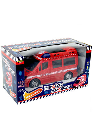 Kız Erkek Çocuk Eğlenceli Oyuncaklar Işıklı Sesli Pilli Itfaiye Arabası
