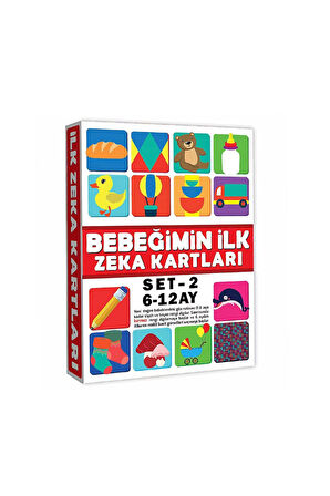 Kız Erkek Çocuk Oyuncak 2205 EĞİTİCİ KARTLAR 6-12 AY ZEKA KARTLARI Kız Erkek Çocuk Oyuncak Eğitici O