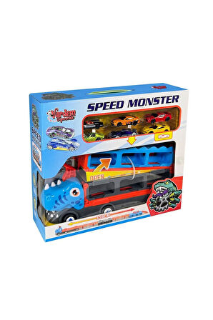 Kız Erkek Çocuk Oyuncak GD001 Parkurlu Araba Fırlatan Dinazor Kız Erkek Çocuk Oyuncak Eğitici Oyunca