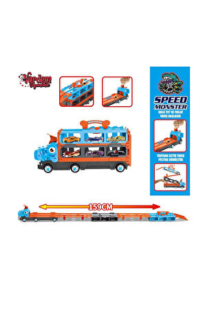 Kız Erkek Çocuk Oyuncak GD001 Parkurlu Araba Fırlatan Dinazor Kız Erkek Çocuk Oyuncak Eğitici Oyunca