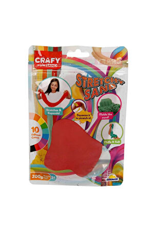 Kız Erkek Çocuk Oyuncak Streç Oyun Kumu Kırmızı 200 gr Kız Erkek Çocuk Oyuncak Eğitici Oyuncaklar