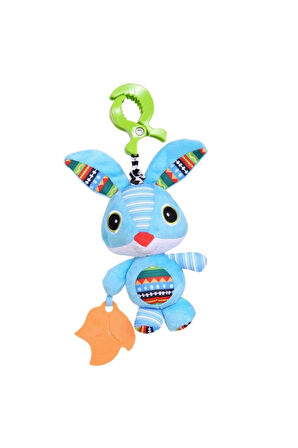 Kız Erkek Çocuk Oyuncak Biba Toys Çıngıraklı Puset Oyuncağı Tavşan-Titreşimli Kız Erkek Çocuk Oyunca