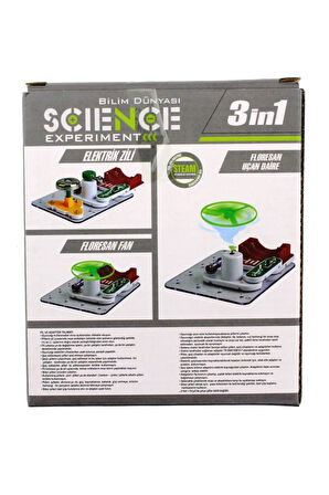 Kız Erkek Çocuk Oyuncak Eğlenceli Deney Setim Elektrik Zili 3 in 1 Kız Erkek Çocuk Oyuncak Eğitici O