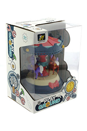 Kız Erkek Çocuk Oyuncak Sök Tak Atlı Karınca Lacivert Lunapark Eğlencesi Kız Erkek Çocuk Oyuncak Eği