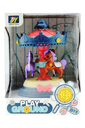 Kız Erkek Çocuk Oyuncak Sök Tak Atlı Karınca Lacivert Lunapark Eğlencesi Kız Erkek Çocuk Oyuncak Eği